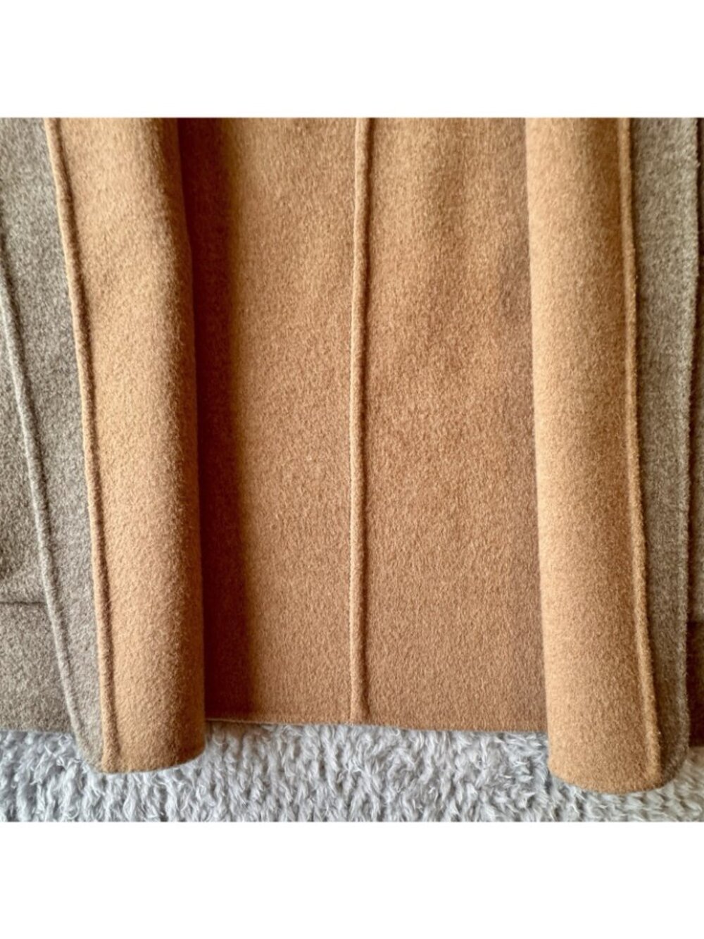 Cashmere Yak Wool Double-Sided Wool Coat EP YAYING Size US Size L - Retail $620 - Picture 8 of 16